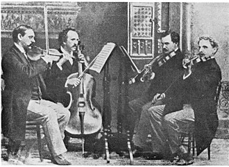 The Kneisel String Quartet, led by Franz Kneisel. This American ensemble debuted Dvořák's American Quartet, Op. 96.