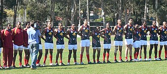 Papua New Guinea's national team at the 2008 International Cup (Australian rules football) in Melbourne