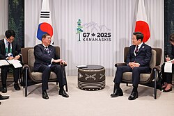 Lee and Japanese Prime Minister Shigeru Ishiba on 17 June 2025