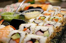 Uramakizushi rolls