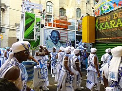 Filhos de Gandhy carnival 2013 Salvador Bahia.