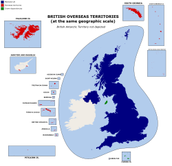 British Overseas Territories (same geographic scale) includes leading traditional and corporate tax global tax havens, including the U.K. itself.