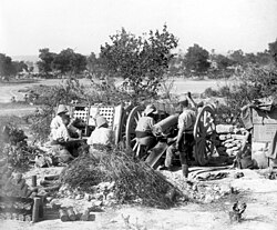 French gunners with a 75 mm gun near Seddülbahir, 1915