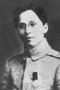 2nd Lt. Ecaterina Teodoroiu, killed in action at Mărășești in 1917, regarded as a national heroine in Romania