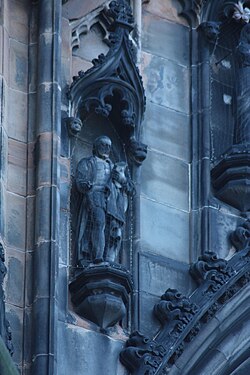 George Buchanan's statue on the Scott Monument