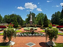 The Kresko Victorian Garden at the Missouri Botanical Garden, a highly manicured garden