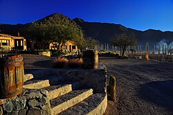 Winery & Vineyards at Cachi, Argentina, rising to 10,200 ft (3,109 m).