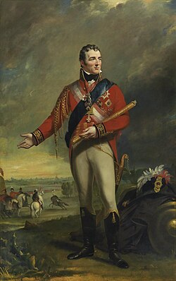 The Duke of Wellington by James Lonsdale, 1815, wearing tasselled Hessian boots