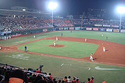 Uni-President Lions have been playing their home games at Tainan Municipal Baseball Stadium since 1999.