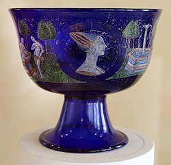 Nuptial bowl by Angelo Barovier, Murano Glass Museum