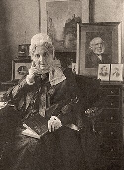 Cabinet card of Priscilla Bright McLaren