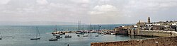 Panorama of the port in Acre