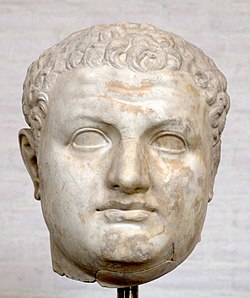 Colossal head of Titus, son of Vespasian. Glyptothek, Munich