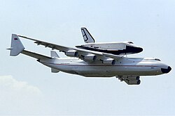 Antonov An-225 Mriya carrying the Buran orbiter