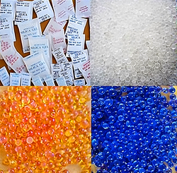 Indicating silica gel