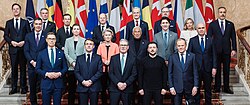 Zelenskyy and other leaders at the 2025 London Summit on Ukraine