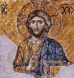 Christ Pantocrator mosaic in Hagia Sophia, Istanbul