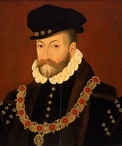 Edward Fiennes de Clinton, 1st Earl of Lincoln, wearing the collar of the Order of the Garter (c. 1575)