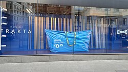 Blue IKEA recyclable shopping bag