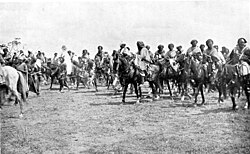 Emir of Kano with cavalry, 1911