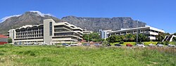 The Cape Town Campus of the Cape Peninsula University of Technology, with Table Mountain in the background