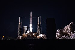 Launch of the Peregrine lunar lander on Vulcan Centaur's first flight