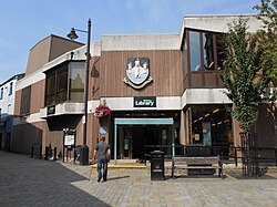 Poulson designed Pontefract Library in his home town. The library opened in 1975.[8]