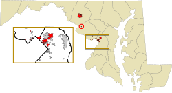 Municipalities in Maryland that allow non-citizen suffrage.