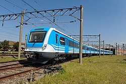 The new Roca Line EMUs are like those used on other lines, but using overhead lines instead of third rail