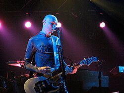 Billy Corgan of the Smashing Pumpkins performing in February 2008
