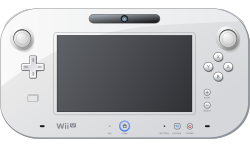 An illustration of the Wii U GamePad (White)