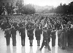 Militias of the Falange in Zaragoza, October 1936