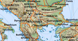 The Roman province of Thrace c. 200 AD