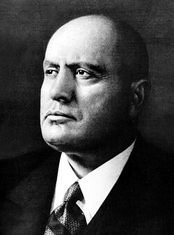 Benito Mussolini, the longest-serving prime minister of Italy and Duce of fascism