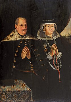 Portrait of a noble couple (szlachta) in prayer, Polish–Lithuanian Commonwealth, c. 1625