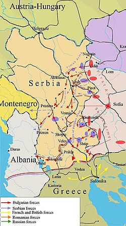Bulgarian military operations during the Serbian Campaign