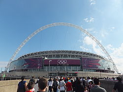 Wembley Stadium during the London 2012 Olympic Games football tournament