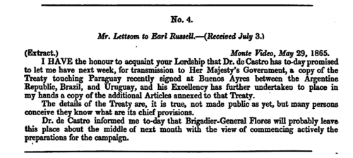 Parliamentary paper. The British government obtained a copy of the treaty and published it.