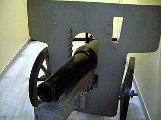 P. Lykoudis's original 1891 dismantleable breechloading gun with recoil control