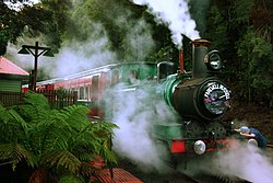 The West Coast Wilderness Railway runs from Queenstown to Strahan and is a reminder of the once elaborate network of rail in Tasmania.