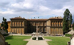 Palazzo Pitti on Boboli Gardens' side