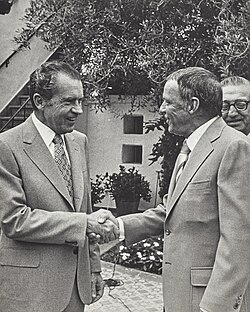 Richard Nixon with Frank Sinatra