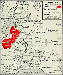 Borders drawn up in the treaty