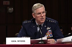 Air Force Four-Star General Richard B. Myers with four-star rank insignia