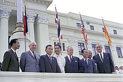 Park (third left) at the 1966 Manila Summit Conference