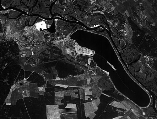 Picture taken by French satellite SPOT-1 on 1 May 1986