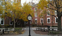 The Quad Clock on College Avenue campus