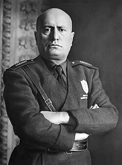Benito Mussolini, who titled himself Duce ruled the country from 1922 to1943.
