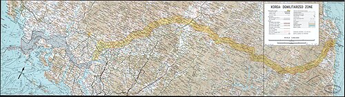 The Korean Peninsula was divided along the 38th parallel north from 1945 until 1950 and along the Military Demarcation Line from 1953 to present.