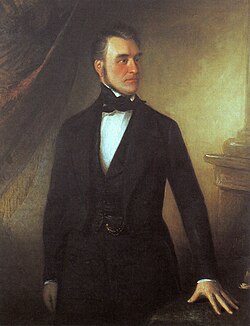 Heinrich von Gagern, chief minister during the Revolution of 1848 (lithograph by Eduard von Heuss)